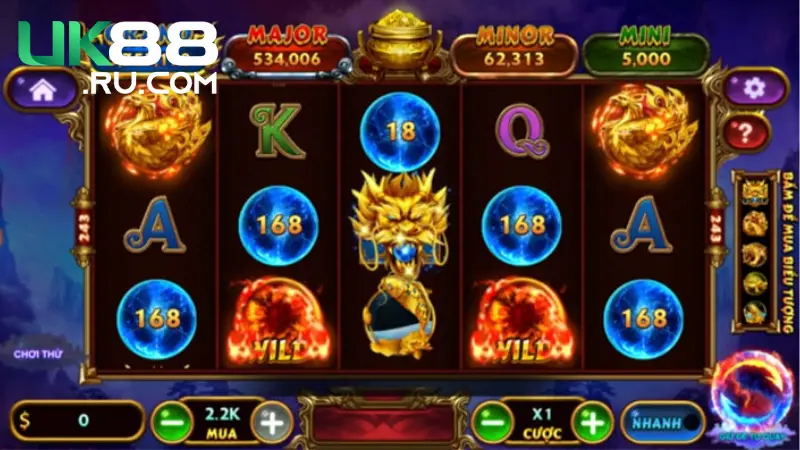 Giao diện game đơn giản và dễ sử dụng